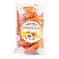 Drożdżówka z nadzieniem o smaku brzoskwiniowym 110g